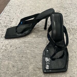 ASOS patent leather heeled sandal